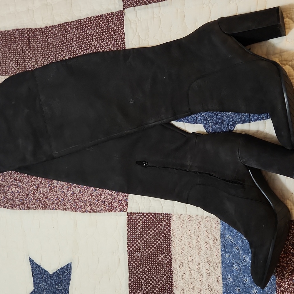 Kenneth COLE Black Over-the-Knee Women's Boots SIZE 7.5
